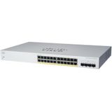 Cisco Zakelijke CBS220-24P-4G Smart Switch | 24-poort GE | PoE | 4x1G SFP | 3 jaar beperkte hardwaregarantie (CBS220-24P-4G-UK)