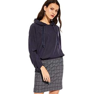 Comma CI Damesblouse, blauw (marine 5997), 34 NL