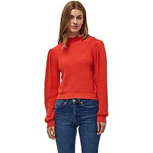 DESIRES Dames DITA Funnneck Pullover Sweater, Red Clay, XL