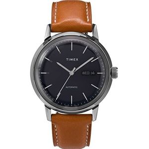 Timex Automatisch horloge TW2U38400, bruin, Riemen.
