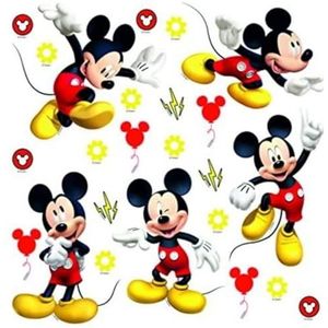 Mickey Mouse DKs 3802 Muursticker, meerkleurig folie, 30 x 30 cm, 12 x 12 inch