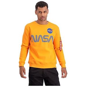 Alpha Industries NASA Reflective Sweater voor heren Alpha Orange S