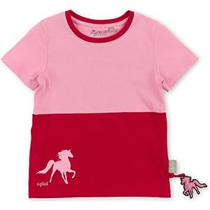 Sigikid T-shirt voor meisjes, rood/roze, 116 cm