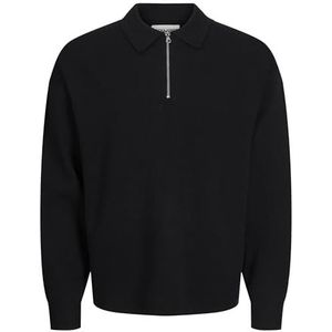 JCORYKER Knit LS Polo, zwart, L