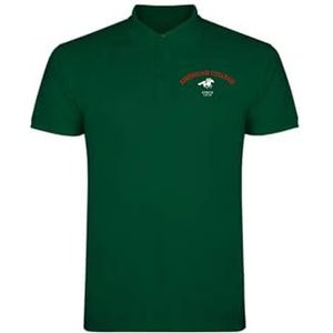 AMERICAN COLLEGE USA Poloshirts Sport Ademend Gedrukt Kleding Unisex Mannen en Vrouwen Casual Model ACPLW3 Donkergroen S, Groen, S
