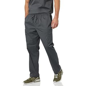 Amazon Essentials Elastische tailleband met trekkoord voor heren, houtskool, groot