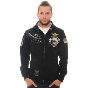 Geographical Norway - Sweatshirt Faero zwart, Zwart, S