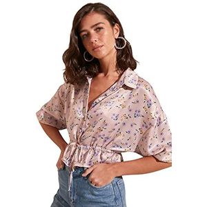 Trendyol Dames Poeder Blouse, Powder Pink, 38