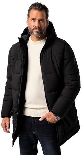 JP1880 - Gewatteerde Jas - Zwart - Met Capuchon - Warm Gevoerd