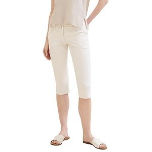 TOM TAILOR Damesbroek met taps toelopende pasvorm, 35729 - Delicate Beige White Stripe, 34