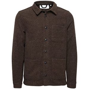 Casual Friday Heren Jeux m'Lange Shacket Jas, 1912181/Potting Soil Melange, S