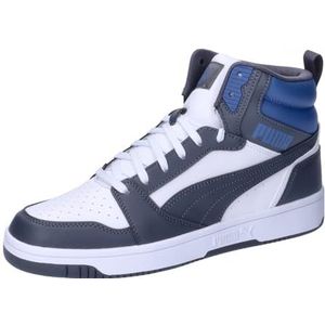 PUMA Unisex Rebound V6 sneakers, Puma White Galactic Gray Clyde Royal, 43 EU