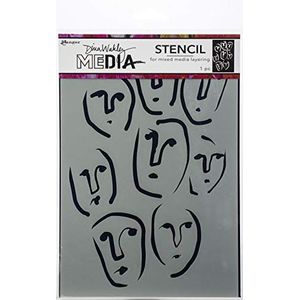 Dina Wakley Media Stencil, ondoorzichtig, groot