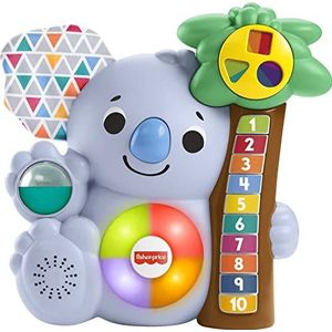 Fisher-Price Linkimals Counting Koala - UK English Edition, muzikaal leerspeelgoed met dierenthema voor baby's en peuters van 9 maanden en ouder