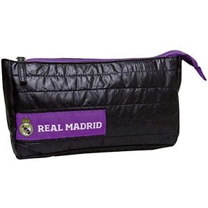 Real Madrid CF Pennenetui met ritssluiting, officieel gelicentieerd product (CyP Brands), Meerkleurig, 28 cm, koffer