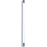 EGLO Tragacete Led-wandlamp, 1 lichtpunt, led-spiegellamp van roestvrij staal en kunststof, badkamerlamp in chroom, wit, IP44, L: 90 cm