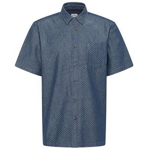 MUSTANG Herenhemd met korte mouwen, Ensign Blue 5229, 3XL