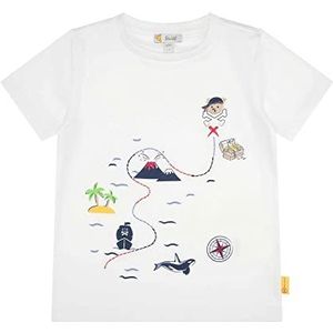 Steiff T-shirt met korte mouwen voor jongens, helder wit, maat 110