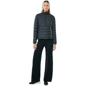 ECOALF - Beretalf damesmantel van gerecycled polyester met opstaande kraag, Fellex-vulling, ultralicht en comfortabel, damesjas, maat XL, zwart, Zwart, XL