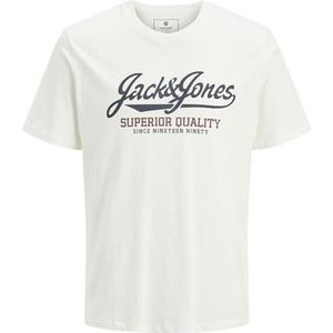 Jack & Jones Jprbluhudson Ss Tee Crew Neck FST, cloud dancer, S