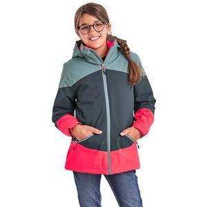 killtec meisjes Outdoorjack/functioneel jack met capuchon KOW 195 GRLS JCKT, dark aquaverde, 152, 38510-000