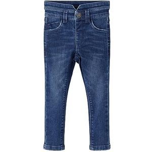 NAME IT Nmfpolly Dnmtasis Pant Noos Broek voor meisjes, donkerblauw (dark blue denim), 98 cm