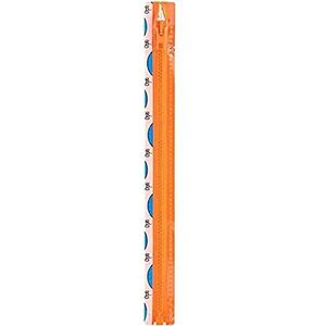 Opti P60-75-00693 ritssluiting, 100% polyester, 00693 oranje, 75 cm