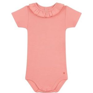 Petit Bateau Bodysuit met korte mouwen voor babymeisjes, Oranje, 3 Maanden