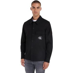 Calvin Klein Jeans Heren Utility Casual Shirts, zwart., XXS