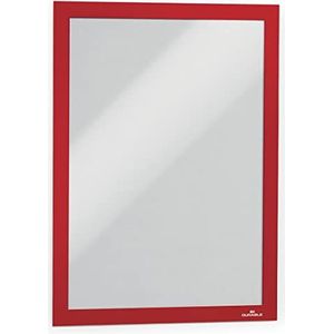 Durable 489903 Infokader Duraframe (A4, zelfklevend met magnetische sluiting) 1 stuk, rood