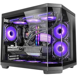 Mars Gaming - MC-3TCOREM - PC Behuizing - Zwart - Gehard Glas - Panoramisch Zicht