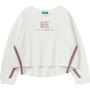 United Colors of Benetton T-shirt voor meisjes en meisjes, Bianco Panna 074, 140