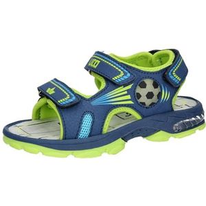 Lico Spotlight V Blinky Sandalen met hielbandje voor jongens, Marine Lemon Blauw, 35 EU