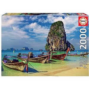 Educa 18007, Krabi, 2000 stukjes puzzel voor volwassenen en kinderen vanaf 12 jaar, Thailand, landschap, strand