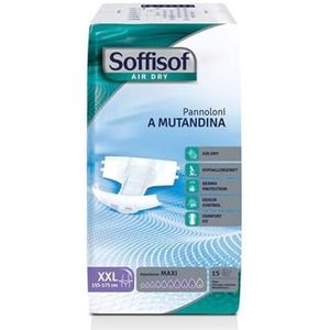 SOFFISOF 36712 Air Dry luiers, ademend, hoge incontinentie, maat XXL, 4 x 15 stuks