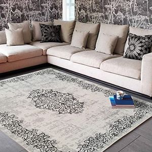 MANI TEXTILE TPS_BAROQ_GRI_80 tapijt, polyester, 80 x 150