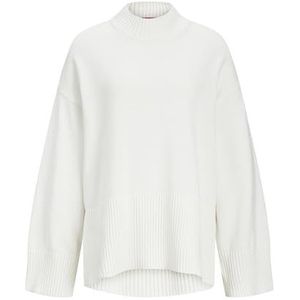 JJXX Dames Jxsiana Twist High Neck Knit Noos gebreide trui, wit (snow white), S