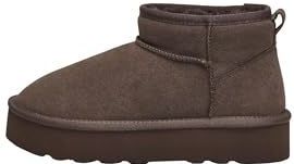 Only - 15330022 - Lage Laarzen - Bruin - Imitatiebont Gevoerd