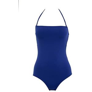 DeFacto Vrouwen zwemkleding badpak regular fit tankini bikini dames badpak dames badpak badpak voor dames, blauw, L