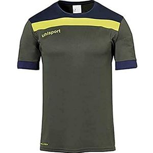 Uhlsport Offense 23 T-shirt met korte mouwen voor heren, dark olijf/navy/Am, XL
