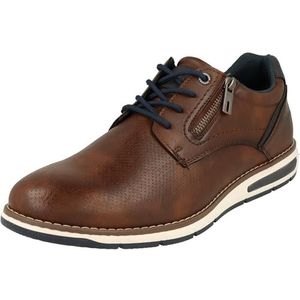 TOM TAILOR Heren 7480090001 Oxford-schoen, cognac, 43 EU, cognac, 43 EU