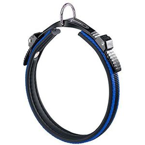 Ferplast 75452939 halsband met vulling voor hond, Ergocomfort C15/42, breedte: 15 mm, halsomtrek: 34-42 cm, blauw