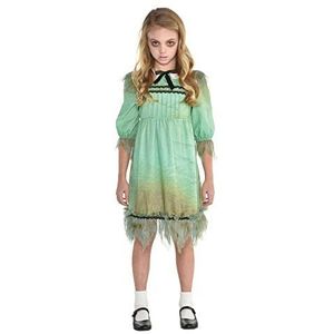 amscan 9904704 Kinderen Meisjes Vangstaanjagend Griezelig Meisje Halloween Fancy Dress Kostuum Leeftijd 10-12 Jaar