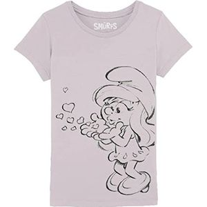 Les Schtroumpfs GISMURFTS003 T-shirt, roze, 8 jaar, Roze, 8 Jaren