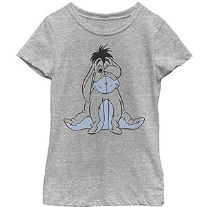 Disney Basic Sketch Eeyore T-shirt voor meisjes (1 stuks), Sportief Heather, S