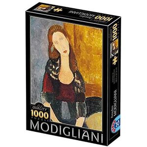 D-Toys Puzzel 1000 stukjes: Modigliani - Hebuterne Portret