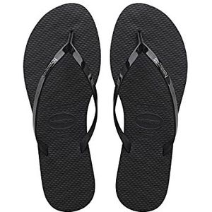 Havaianas metallic teenslippers voor dames, zwart, 1/2 VK