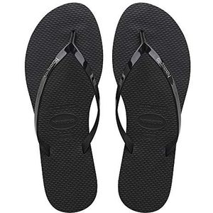 Havaianas metallic teenslippers voor dames, zwart, 1/2 VK