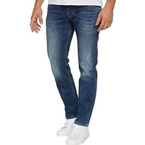 Pepe Jeans Heren Cash Jeans Regular Fit Regular Rise Denim, Blauw (Denim-z23), 33W / 34L