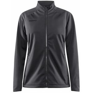 Craft Core Explore Granite Softshelljas voor dames, winddicht, waterafstotend, voor dagelijks gebruik, 2 zijzakken, 1 binnenzak, overgangsjas voor dames